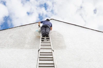 Peinture extérieure à la Jaudonnière — façades et ravalement
